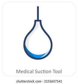 Medical Suction Tool Icon Concept