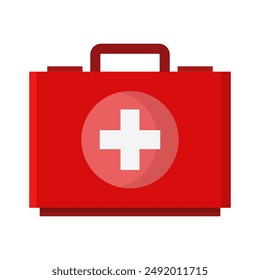 Medical suitcase icon illustrated on background