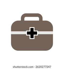 medical suitcase logo icon illustration flat