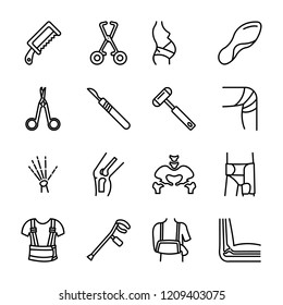 Medical supplies icons svg