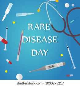 medical supplies poster day of rare diseases