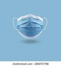 Medical or Surgical Face Mask. Virus protection. Breathing Breathing Mask. Health Concept. Vector Illustration