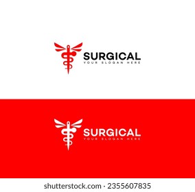 medical surgical logo Design Template Vector icon