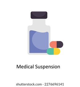 Medical Suspension Vector Flat Icons. Simple stock illustration stock