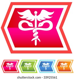 medical symbol arrow angle