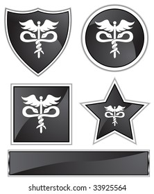 medical symbol black