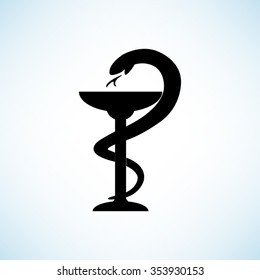 medical symbol -   black vector icon
