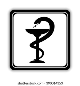 medical symbol -  black vector icon