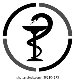medical symbol  - black vector icon