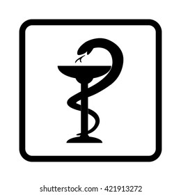 medical symbol  - black vector icon