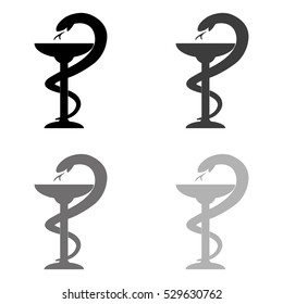 medical symbol  - black vector icon