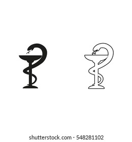 medical symbol  - black vector icon