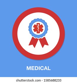 Medical Symbol - Caduceus Icon - Health Sign