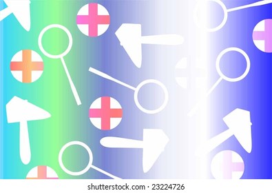 medical symbol in colour background	