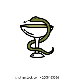 medical symbol doodle icon, vector illustration