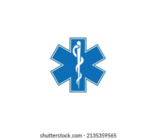 Medical symbol of the Emergency, icon vector on white background.