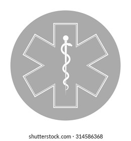 Medical symbol of the Emergency - Star of Life.