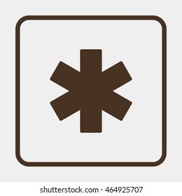 Medical symbol of the Emergency - Star of Life.