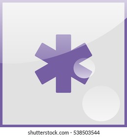 Medical symbol of the Emergency - Star of Life.