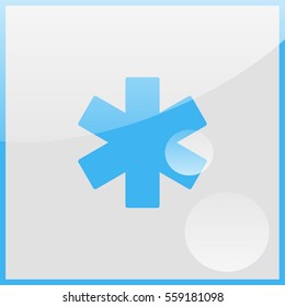 Medical symbol of the Emergency - Star of Life.