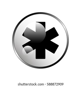 Medical symbol of the Emergency - Star of Life.