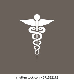 Medical Symbol Icon on Dark Gray Color. Eps-10.