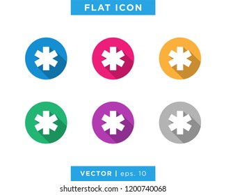 Medical Symbol Icon Vector Logo Design Template.