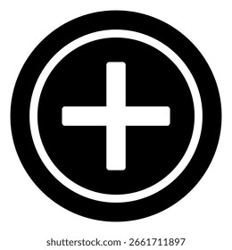 Vetor de ícone de símbolo médico para web, computador e ilustração de vetor de aplicativo móvel