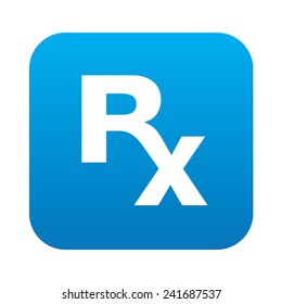 Medical symbol on blue button,clean vector