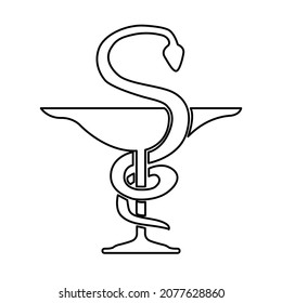 medical symbol on a white background, vector illustration