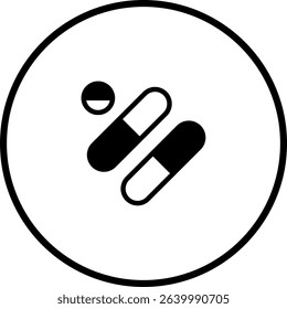 Medical symbol representing pharmaceutical drugs and healthcare with a modern design