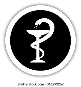 medical symbol with shadow 