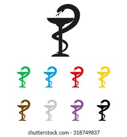 medical symbol with shadow 