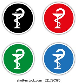 medical symbol with shadow 