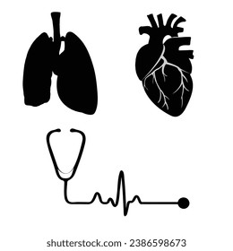 Medical Symbol Silhouette. Medical Symbol Vector Illustration.