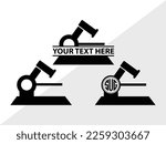 Medical Symbol SVG Monogram Vector Illustration Silhouette