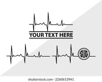 Medical Symbol SVG Monogram Vector Illustration Silhouette
