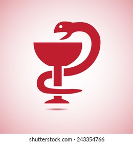 Medical symbol vector icon 