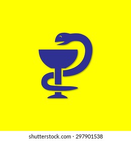 Medical symbol vector icon 