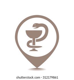 Medical symbol vector icon 