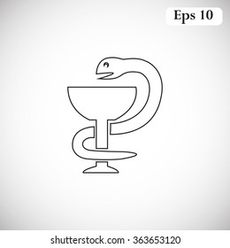 Medical symbol vector icon 