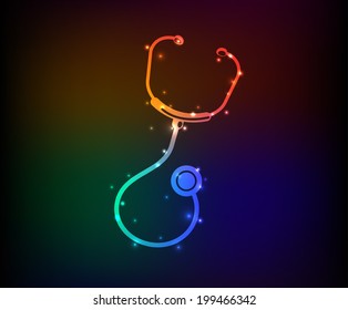 Medical symbol,Rainbow vector