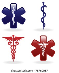 Medical symbols set (vector illustration)