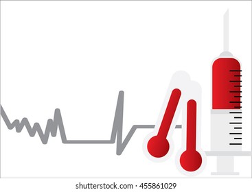 Medical symbols and tools vector