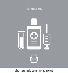 Medical symbols - Vector icon for computer website or application