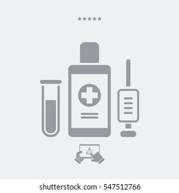 Medical symbols - Vector icon for computer website or application