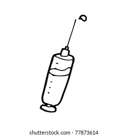 medical syringe cartoon