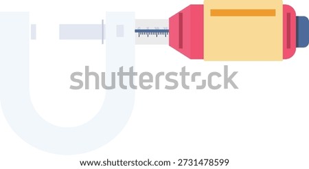 A medical syringe featuring a needle, typically used for administering vaccines or medications.