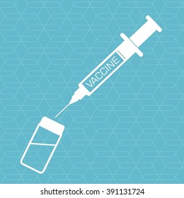 Medical syringe image isolated seamless pattern background