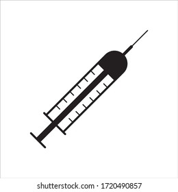 Medical syringe injection icon design graphics vector